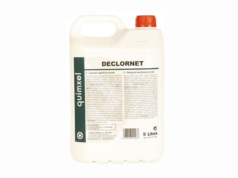 LIMPIADOR DE SUPERFICIES CLORADO 5 LTS- DECLORNET