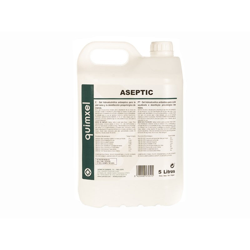 GEL HIDROALCOHÓLICO ANTISÉPTICO 5L- ASEPTIC