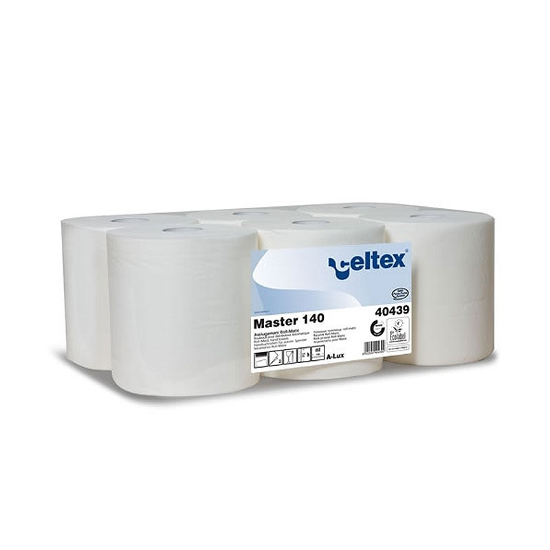 ROLLO SECAMANOS 140 MTS 2C. CELULOSA 100% (MASTER 140) 6 UDS